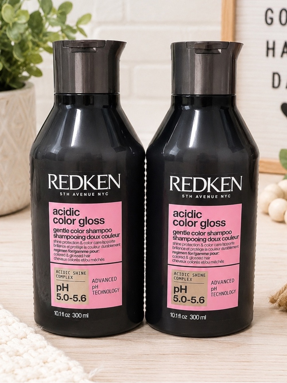 NEW! Redken Acidic Color Gloss Shampoo 2-Pack 10.1oz Color Treated Hair